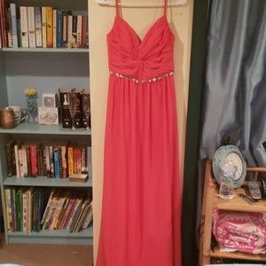 Coral gown